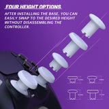 eXtremeRate ThumbsGear V3 Interchangeable Ergonomic Thumbsticks for PS5 Edge & PS5 & PS4 Controller - Original White - NNFPFM002