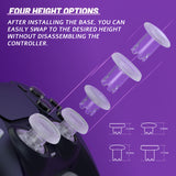 eXtremeRate ThumbsGear V3 Interchangeable Ergonomic Thumbsticks for PS5 Edge & PS5 & PS4 Controller - Clear - NNFPFM003