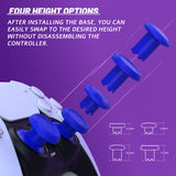 eXtremeRate ThumbsGear V3 Interchangeable Ergonomic Thumbsticks for PS5 Edge & PS5 & PS4 Controller - Blue - NNFPFM006