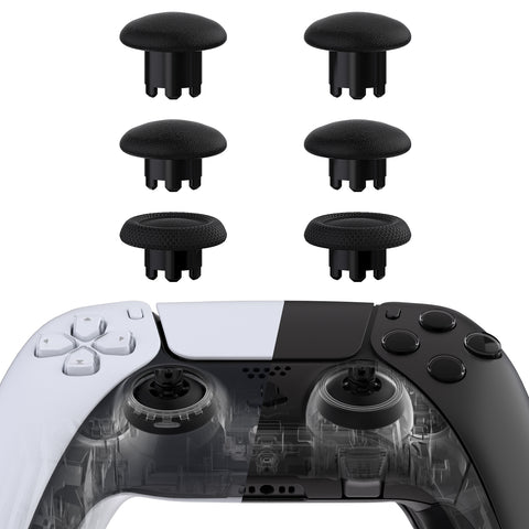 eXtremeRate EDGE Sticks Swappable Thumbsticks for PS5 & PS5 Edge & PS4 All Model Controllers - Black - P5J201