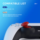 eXtremeRate EDGE Sticks Swappable Thumbsticks for PS5 & PS5 Edge & PS4 All Model Controllers - Carmine Red - P5J205