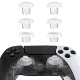 eXtremeRate EDGE Sticks Swappable Thumbsticks for PS5 & PS5 Edge & PS4 All Model Controllers - Clear - P5J207