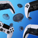 eXtremeRate EDGE Sticks Swappable Thumbsticks for PS5 & PS5 Edge & PS4 All Model Controllers - Clear Black - P5J208