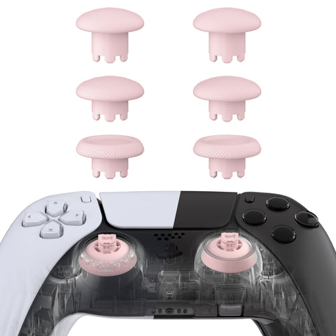 eXtremeRate EDGE Sticks Swappable Thumbsticks for PS5 & PS5 Edge & PS4 All Model Controllers - Cherry Blossoms Pink - P5J212