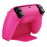 PlayVital 2 Pack Controller Display Stand for ps5, Gamepad Stand Desk Holder for ps5 Controller Accessories with Rubber Pads - Nova Pink - PFPJ173