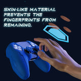 PlayVital 2 Set Futuristic CyberMech Design Silicone Case with Thumb Grips for PS5 Wireless Controller, Compatible with PS5 Official Charging Dock - Blue - CHXPFP008