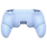 PlayVital 2 Set Runes Edition Silicone Cover Skin for PS5 Controller with Thumb Grips & Touchpad Skin & D-pad Area Sticker, Compatible with PS5 Charging Dock - Blue - FVEPFP008