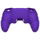 PlayVital 2 Set Runes Edition Silicone Cover Skin for PS5 Controller with Thumb Grips & Touchpad Skin & D-pad Area Sticker, Compatible with PS5 Charging Dock - Purple - FVEPFP007