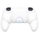 PlayVital 2 Set Runes Edition Silicone Cover Skin for PS5 Controller with Thumb Grips & Touchpad Skin & D-pad Area Sticker, Compatible with PS5 Charging Dock - White - FVEPFP006