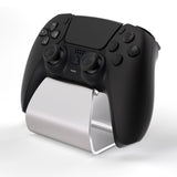 PlayVital 2 Set Stand-AL Game Controller Stand for ps5, for ps4, Aluminium Metal Display Gamepad Holder for Xbox Series X/S, Xbox One, Switch Pro, Universal Desktop Controller Supporter - Silver - FQZPFC005