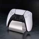 PlayVital 2 Set Stand-AL Game Controller Stand for ps5, for ps4, Aluminium Metal Display Gamepad Holder for Xbox Series X/S, Xbox One, Switch Pro, Universal Desktop Controller Supporter - Silver - FQZPFC005