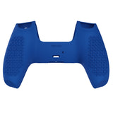 PlayVital Blue 3D Studded Edition Anti-slip Silicone Cover Skin for 5 Controller, Soft Rubber Case Protector for PS5 Wireless Controller with 6 Black Thumb Grip Caps - TDPF008