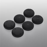 PlayVital 3D Studded New Hope Gray & Black Ergonomic Soft Controller Silicone Case Grips for PS5, Rubber Protector Skins with 6 Black Thumbstick Caps for PS5 Controller - TDPF036