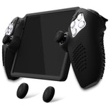 PlayVital 3D Studded Edition Anti-Slip Silicone Protective Case with Thumb Grips for PS Portal Remote Player - Black - CYRPFP001