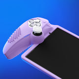 PlayVital 3D Studded Edition Anti-Slip Silicone Protective Case with Thumb Grips for PS Portal Remote Player - Mauve Purple - CYRPFP004