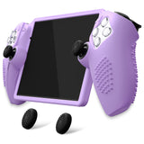 PlayVital 3D Studded Edition Anti-Slip Silicone Protective Case with Thumb Grips for PS Portal Remote Player - Mauve Purple - CYRPFP004