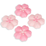 PlayVital 4 Pcs Thumb Grips for Nintendo Switch 2, Kawaii Silicone Thumbstick Caps for Joycon 2, Joystick Cover for Switch 2 Accessories - Blush Cherry Blossom Petals - WWYNTJ027