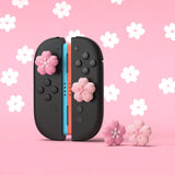 PlayVital 4 Pcs Thumb Grips for Nintendo Switch 2, Kawaii Silicone Thumbstick Caps for Joycon 2, Joystick Cover for Switch 2 Accessories - Blush Cherry Blossom Petals - WWYNTJ027