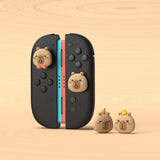 PlayVital 4 Pcs Thumb Grips for Nintendo Switch 2, Kawaii Silicone Thumbstick Caps for Joycon 2, Joystick Cover for Switch 2 Accessories - Capybara Moods - WWYNTJ021
