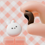 PlayVital 4 Pcs Thumb Grips for Nintendo Switch 2, Kawaii Silicone Thumbstick Caps for Joycon 2, Joystick Cover for Switch 2 Accessories - Chubby Bear & Smiley Bunny - WWYNTJ007