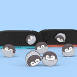 PlayVital 4 Pcs Thumb Grips for Nintendo Switch 2, Kawaii Silicone Thumbstick Caps for Joycon 2, Joystick Cover for Switch 2 Accessories - Cutie Penguin - WWYNTJ010