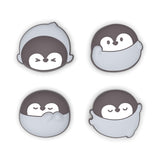 PlayVital 4 Pcs Thumb Grips for Nintendo Switch 2, Kawaii Silicone Thumbstick Caps for Joycon 2, Joystick Cover for Switch 2 Accessories - Cutie Penguin - WWYNTJ010