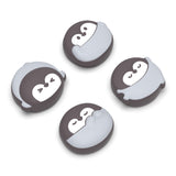 PlayVital 4 Pcs Thumb Grips for Nintendo Switch 2, Kawaii Silicone Thumbstick Caps for Joycon 2, Joystick Cover for Switch 2 Accessories - Cutie Penguin - WWYNTJ010
