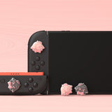 PlayVital 4 Pcs Thumb Grips for Nintendo Switch 2, Kawaii Silicone Thumbstick Caps for Joycon 2, Joystick Cover for Switch 2 Accessories - Needy Sheep - WWYNTJ019