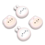 PlayVital 4 Pcs Thumb Grips for Nintendo Switch 2, Kawaii Silicone Thumbstick Caps for Joycon 2, Joystick Cover for Switch 2 Accessories - Pink Cosplaying Kitten & Puppy - WWYNTJ008