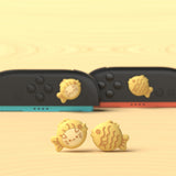 PlayVital 4 Pcs Thumb Grips for Nintendo Switch 2, Kawaii Silicone Thumbstick Caps for Joycon 2, Joystick Cover for Switch 2 Accessories - Taiyaki Kitten - WWYNTJ018
