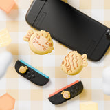 PlayVital 4 Pcs Thumb Grips for Nintendo Switch 2, Kawaii Silicone Thumbstick Caps for Joycon 2, Joystick Cover for Switch 2 Accessories - Taiyaki Kitten - WWYNTJ018
