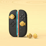 PlayVital 4 Pcs Thumb Grips for Nintendo Switch 2, Kawaii Silicone Thumbstick Caps for Joycon 2, Joystick Cover for Switch 2 Accessories - Taiyaki Kitten - WWYNTJ018