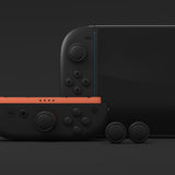 PlayVital 4Pcs Thumb Grip Caps for Nintendo Switch 2, Silicone Thumbstick Grip Cover for Switch 2, Comfort Joystick Caps for Joycon 2 - Black - WWYNTM006