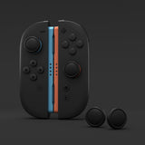 PlayVital 4Pcs Thumb Grip Caps for Nintendo Switch 2, Silicone Thumbstick Grip Cover for Switch 2, Comfort Joystick Caps for Joycon 2 - Black - WWYNTM006
