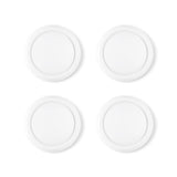 PlayVital 4Pcs Thumb Grip Caps for Nintendo Switch 2, Silicone Thumbstick Grip Cover for Switch 2, Comfort Joystick Caps for Joycon 2 - White - WWYNTM007