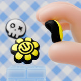PlayVital 6 Pcs Thumb Grips for Nintendo Switch 2, Cute Silicone Thumbstick Caps for Switch 2, Analog Cover for Joycon 2 Joystick Caps - Happy & Gloomy Style - WWYNTJ002