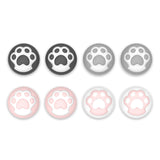 PlayVital 8 Pcs Thumb Grips for Nintendo Switch 2, Kawaii Silicone Thumbstick Caps for Switch 2, Analog Cover for Joycon 2 Joystick Caps - Cat Paw - WWYNTJ003