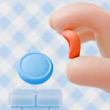 PlayVital 8Pcs Thumb Grip Caps for Nintendo Switch 2, Silicone Thumbstick Grip Cover for Switch 2, Comfort Joystick Caps for Joycon 2 - Black & Gray & Blue & Orange - WWYNTM036