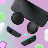 PlayVital 8Pcs Thumb Grip Caps for Nintendo Switch 2, Silicone Thumbstick Grip Cover for Switch 2, Comfort Joystick Caps for Joycon 2 - Soft Violet & Mint Green & Black & Gray - WWYNTM074