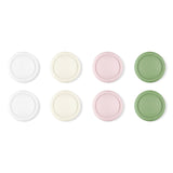PlayVital 8Pcs Thumb Grip Caps for Nintendo Switch 2, Silicone Thumbstick Grip Cover for Switch 2, Comfort Joystick Caps for Joycon 2 - White & Antique Yellow & Pink & Matcha Green - WWYNTM037