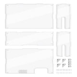 PlayVital Clear Acrylic Dustproof Cover for Nintendo Switch 2, Magnetic Ventilation Top, Tool-Free Installation, Transparent Display Box for Switch 2 Dock Mode - Transparent - SGUNTM001