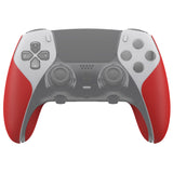 PlayVital Anti-Skid Sweat-Absorbent Controller Grip for ps5 Edge Wireless Controller, Professional Textured Soft PU Handle Grips Anti Sweat Protector for ps5 Edge Controller - Red - PFPJ147