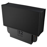 PlayVital Dust Cover for Nintendo Switch 2, Anti Scratch Dust Guard Waterproof Cover Sleeve for Nintendo Switch 2 Console & Charging Dock - Black - NAWNTM001