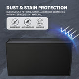 PlayVital Dust Cover for Nintendo Switch 2, Anti Scratch Dust Guard Waterproof Cover Sleeve for Nintendo Switch 2 Console & Charging Dock - Black - NAWNTM001