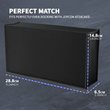 PlayVital Dust Cover for Nintendo Switch 2, Anti Scratch Dust Guard Waterproof Cover Sleeve for Nintendo Switch 2 Console & Charging Dock - Black - NAWNTM001