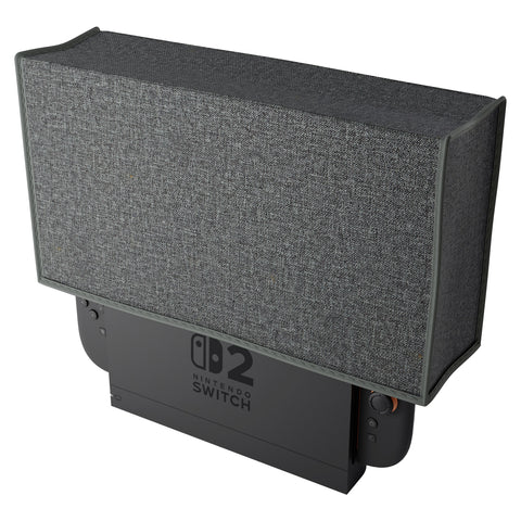 PlayVital Dust Cover for Nintendo Switch 2, Anti Scratch Dust Guard Waterproof Cover Sleeve for Nintendo Switch 2 Console & Charging Dock - Gray - NAWNTM002
