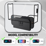 PlayVital Dust Cover for Nintendo Switch 2, Anti-Scratch Dust Guard Waterproof Cover Sleeve for Nintendo Switch 2 Console & Charging Dock -Transparent - NAWNTM003