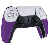 PlayVital Armored Edition Anti-Skid Sweat-Absorbent Controller Grip for PS5, Professional Textured Soft Rubber Pads Handle Grips for PS5 Controller with Shoulder Button Trigger Stickers -  Purple - PFPJ151