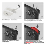 PlayVital Design for Steam Deck Back Buttons & Shoulder Buttons Trigger Enhancement Set, LR Increaser Trigger Grip + Back Button Improvement Accessories for Steam Deck OLED & LCD - Black - BPSD0A001