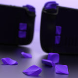 PlayVital Design for Steam Deck Back Buttons & Shoulder Buttons Trigger Enhancement Set, LR Increaser Trigger Grip + Back Button Improvement Accessories for Steam Deck OLED & LCD - Purple - BPSD0A002